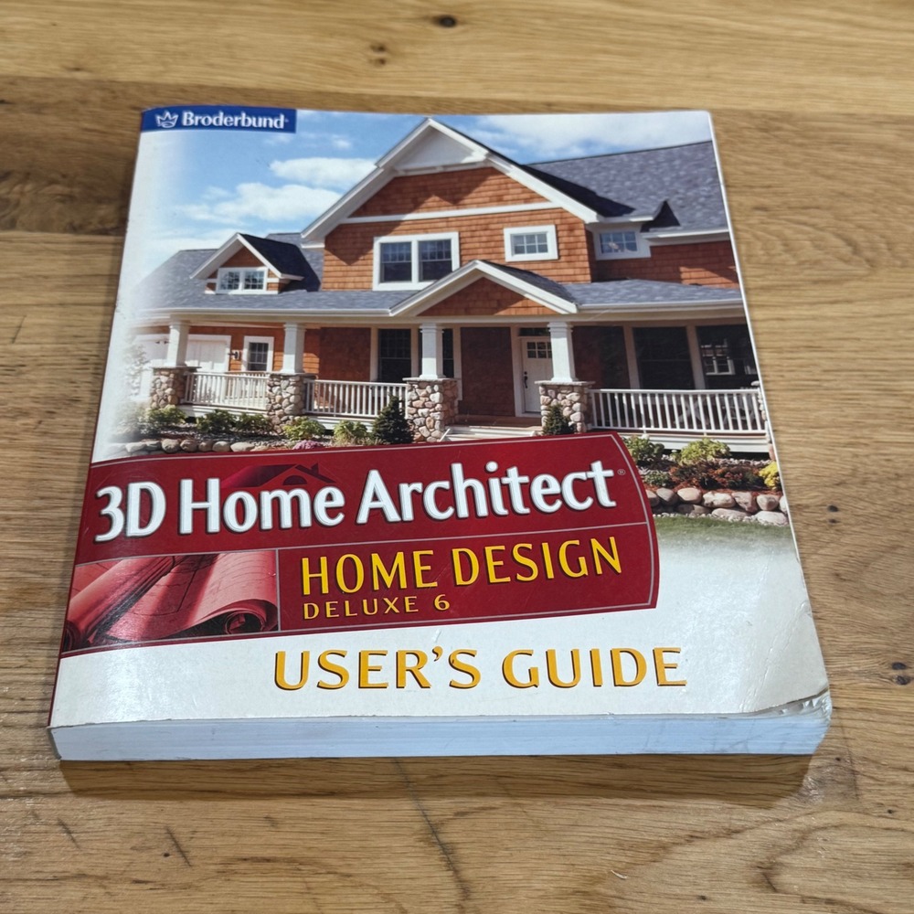 Broderbund 3D Home Architect Home Design Deluxe 6 User's Guide Manual 2004